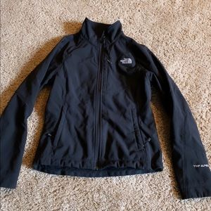 Women’s hard shell North Face with fleece lining